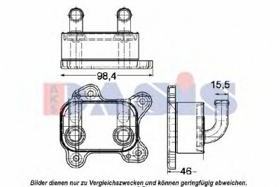AKS DASIS 156005n -  масляный радиатор, двигательное масло